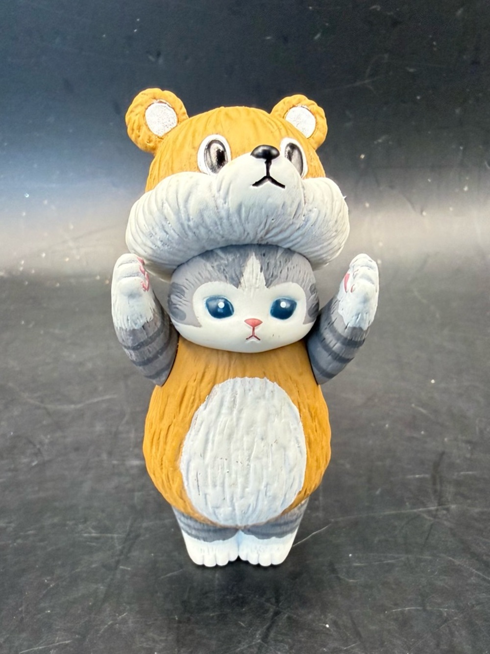 KITAN CLUB Miniature Mofusand Cat Dressed As Nyanko Bear 3” Mini Figure